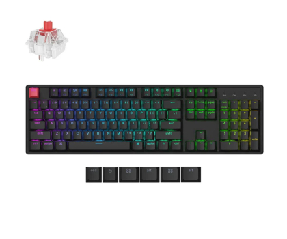 Klawiatura bezprzewodowa Keychron K10X Custom Mechanical SuperSwitch Red HS  RGB  Alu FullSize